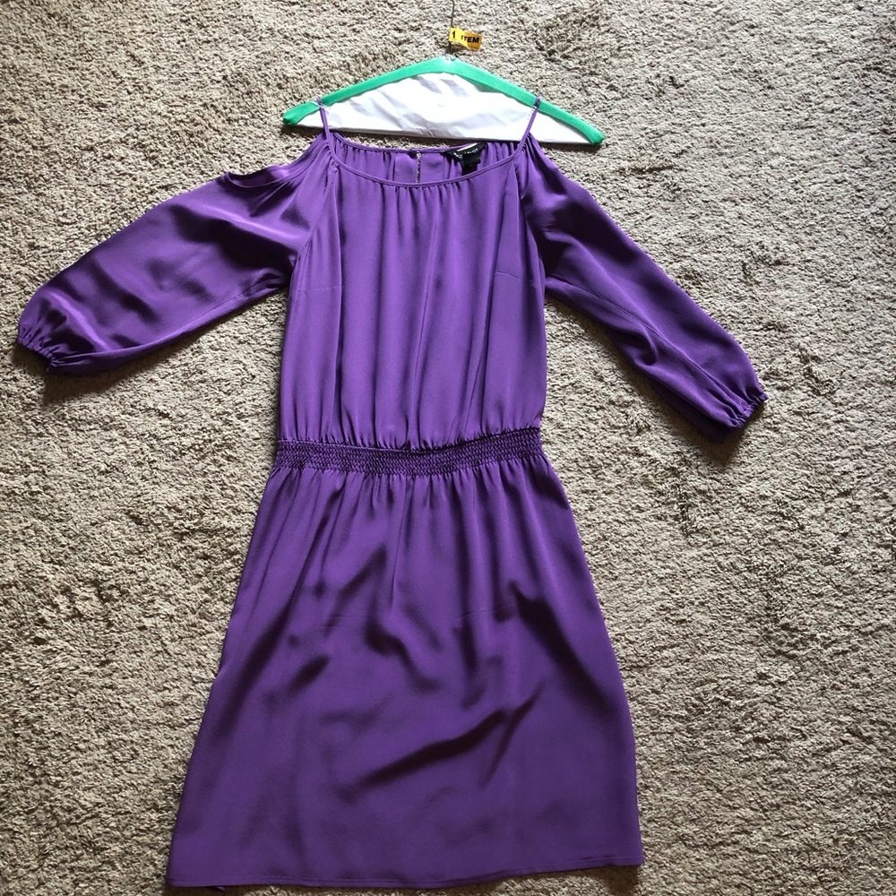 White House black market silk dress